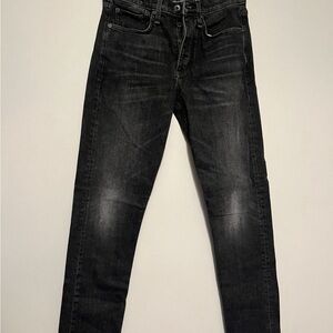 Rag & Bone Black Distressed Denim